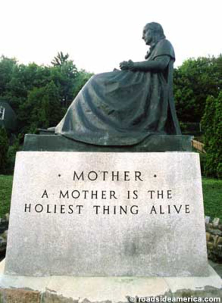 Whistler's mother statue, Ashland Pa.